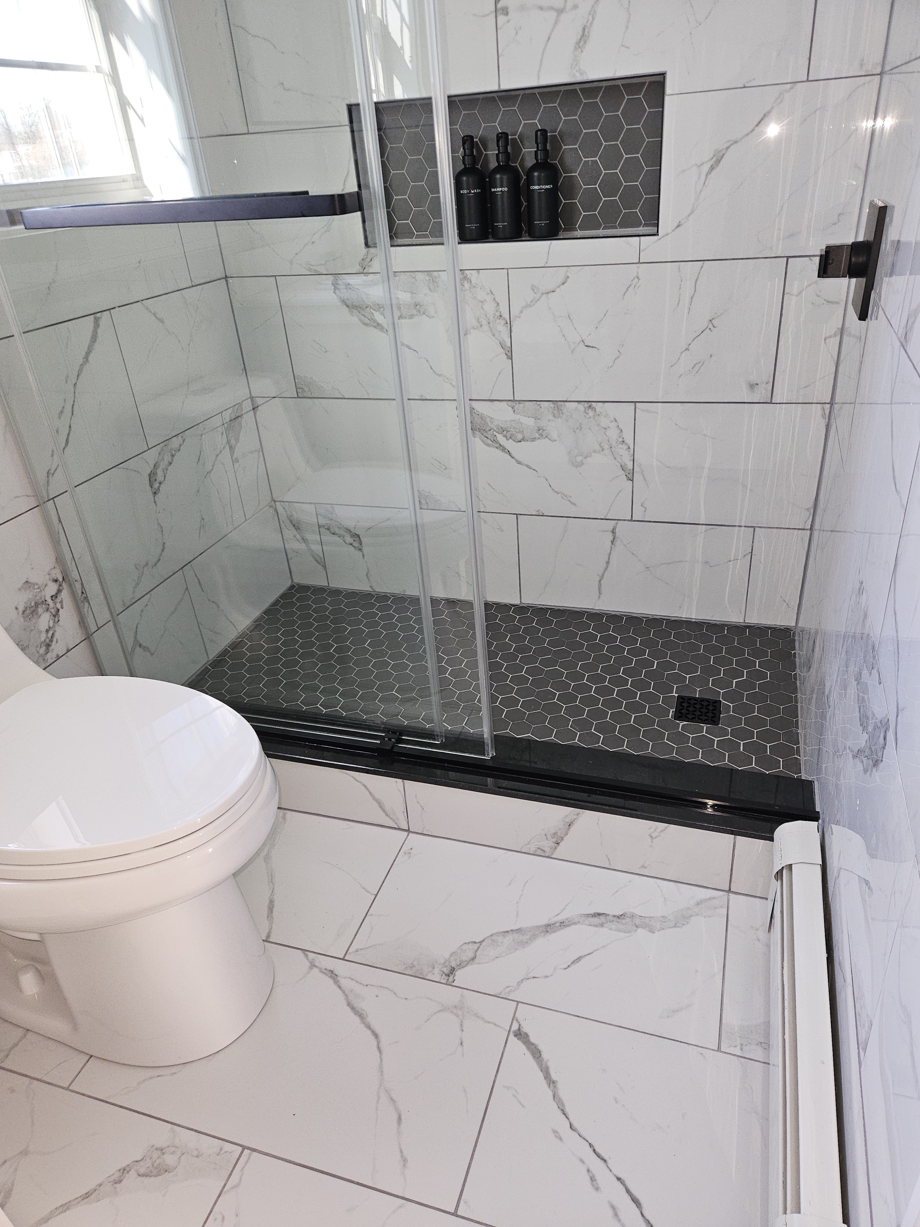 Completed Tile Shower Renovation