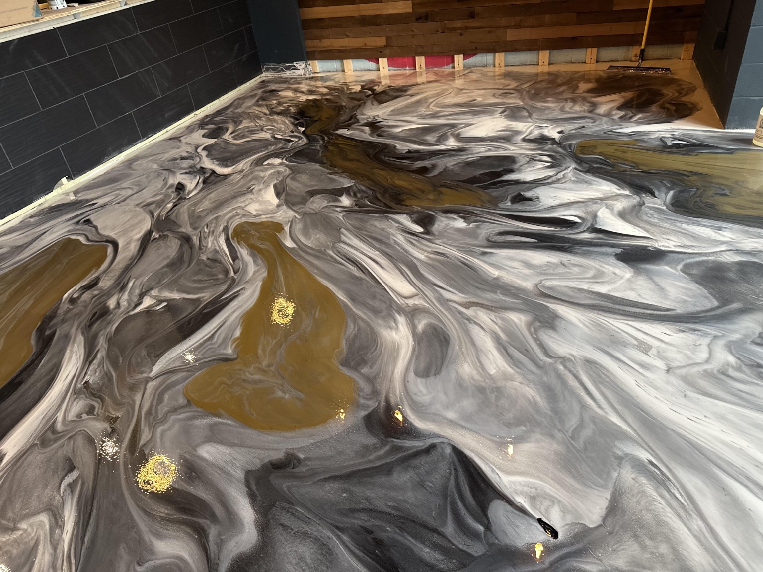 Custom Metallic Epoxy Finish